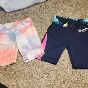Justice Kids Tie-Dye and Navy Sports Shorts